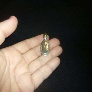 Ann King for Lagos M Initial Pendant~Retired Jewelry